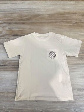 Chrome Hearts Miami Exclusive Horseshoe Pocket Tee Shirt White M